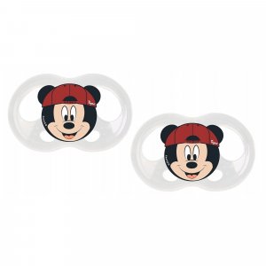 Lot de 2 sucettes soft touch 18-36 m mickey Tigex