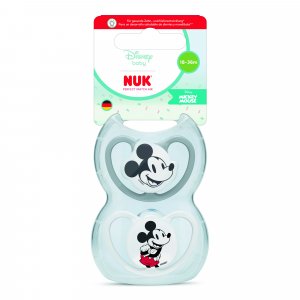 Lot de 2 sucettes perfect match air 18-36 mois mickey Nuk