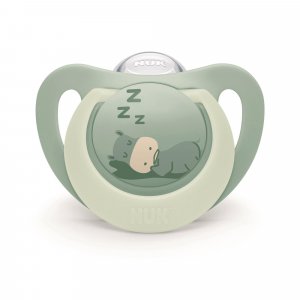 2 sucettes first choice nuit 6-18m hippo/koala Nuk