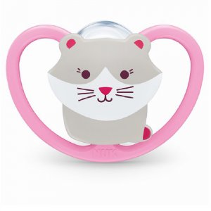 Lot de 2 sucettes space 0-6 mois nuit fille Nuk