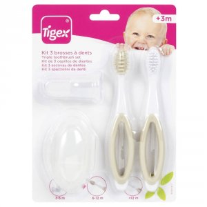 Set de 3 brosses à dents Tigex