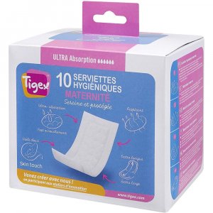 Serviettes hygiéniques post accouchement Tigex