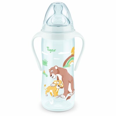 Biberon col large 360ml 6mois et plus avec poignées simba