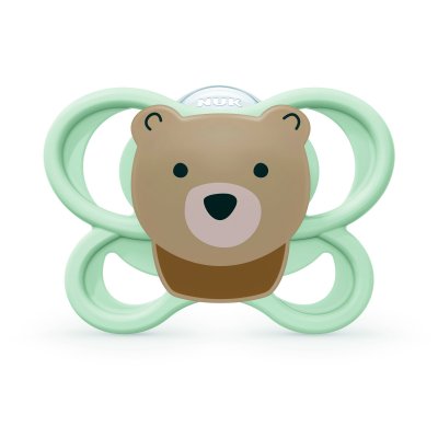 Lot de 2 sucettes perfect match air 0-2 mois renard / ours