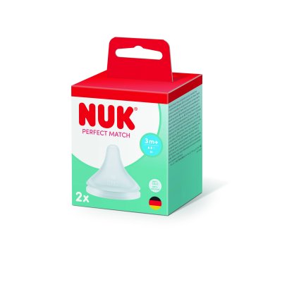Lot de 2 tétines silicone perfect match taille m 3 mois et +