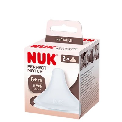 Lot de 2 tétines en silicone nuk perfect match taille xl