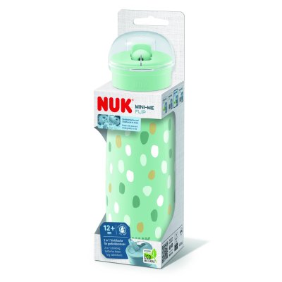 Gourde mini me flip 450 ml vert 12m+