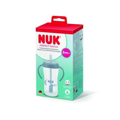Tasse d'apprentissage paille pm 260ml - 8m+ bleu