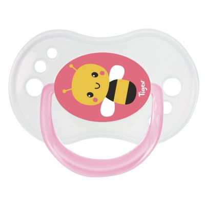 Lot de 3 sucettes jour / nuit silicone 6-18m fille