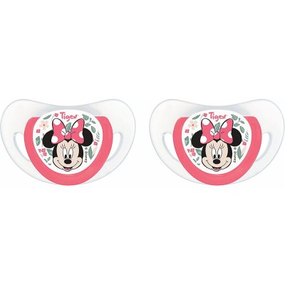 2 sucettes physiologiques silicone +6m minnie