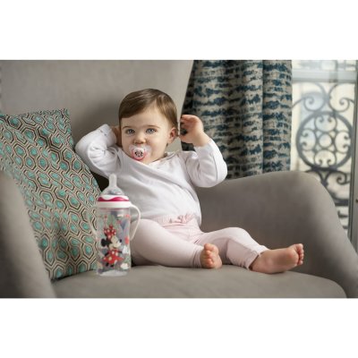 2 sucettes physiologiques silicone +6m minnie