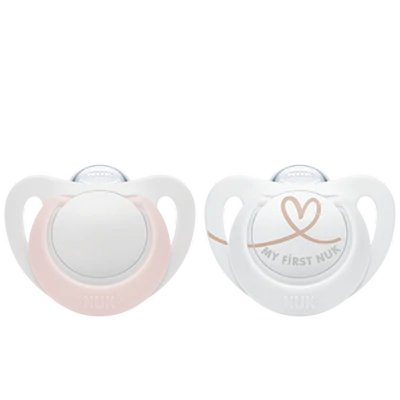 Lot 2 sucettes starlight nuit 0-2m rose