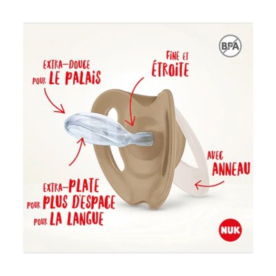 Lot 2 sucettes starlight nuit 0-2m rose