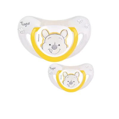 2 sucettes physiologiques silicone 18-36m winnie