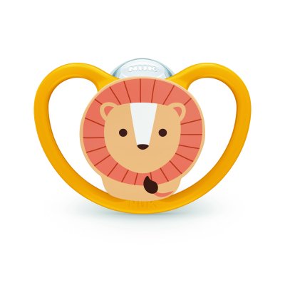 Lot de 2 sucettes perfect match air 18-36 mois zèbre/lion