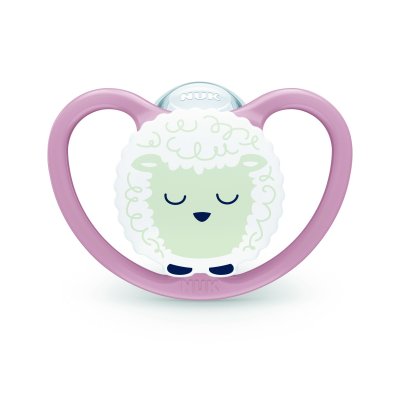 Lot de 2 sucettes perfect match air nuit 6-18 mois mouton