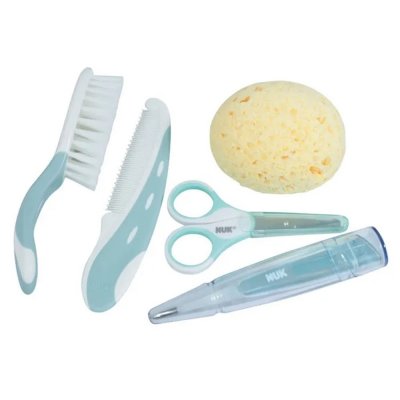 Coffret de soin bébé 5 pièces bleu