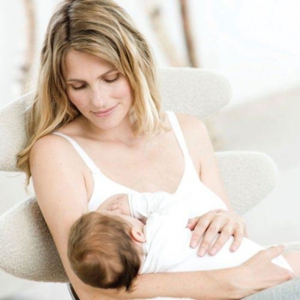 Soutien-gorge d'allaitement ajustable blanc l Nuk