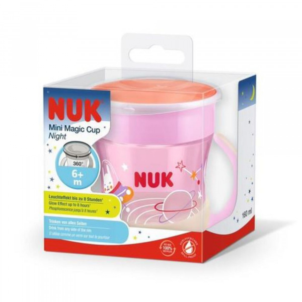 Tasse mini magic cup nuit rose Nuk