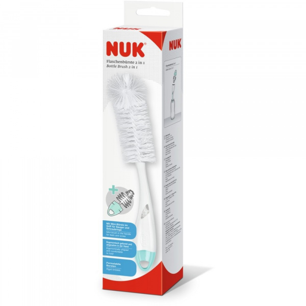 Goupillon 2en1 double fibre anti-bactérien Nuk