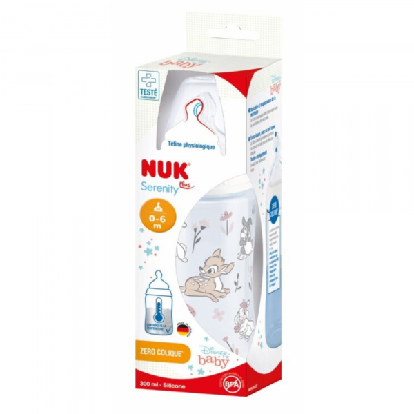 Biberon fc+ tc 300 ml silicone 0-6m m mixte Nuk