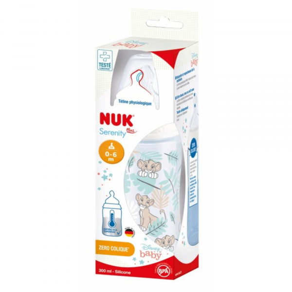 Biberon fc+ tc 300 ml silicone 0-6m m mixte Nuk