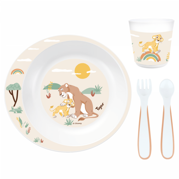 Coffret vaisselle micro-onde le roi lion Tigex