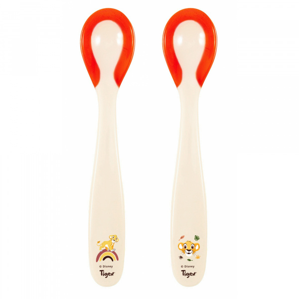 Lot de 2 cuillères douces thermosensibles le roi lion Tigex