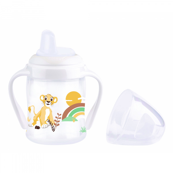 Tasse anti-fuite embout bec dur 150 ml avec poignées le roi lion Tigex