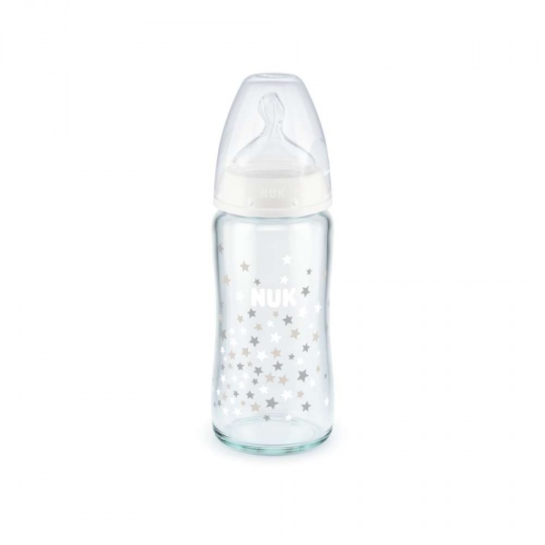 Biberon fc+ tc 240ml silicone 4-6m m mixte verre Nuk