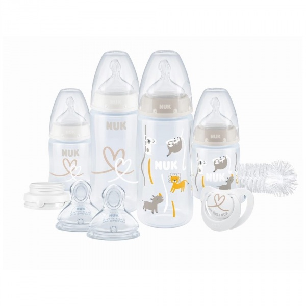 Coffret de biberons perfect start fc+ tc - 8 pièces (4 biberons + accessoires ) beige Nuk