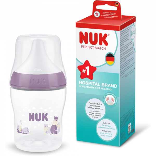 Biberon perfect match pp 150 ml 0m+ s hippo Nuk
