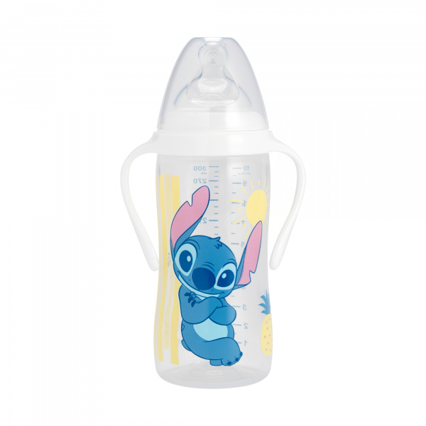 Biberon large poignées autonomie+ 300 ml stitch Tigex
