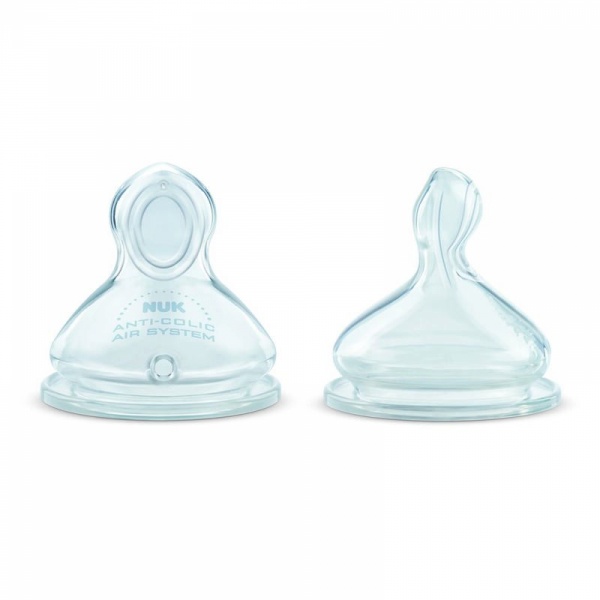 Lot de 2 tétines 6-18m first choice+ perçage flow control Nuk