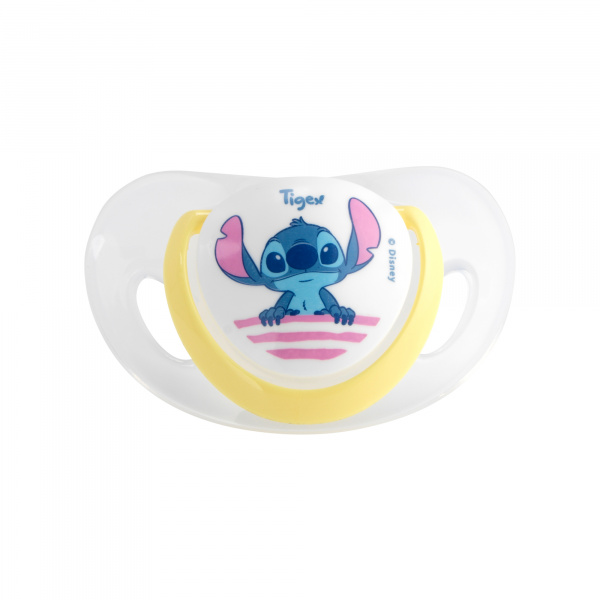 Lot de 2 sucettes silicone smart 18-36 mois stitch Tigex