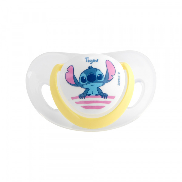 Lot de 2 sucettes silicone smart 18-36 mois stitch Tigex