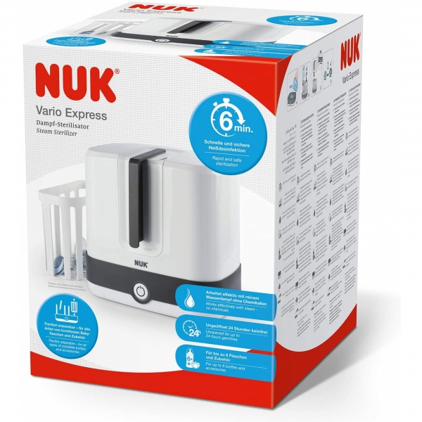 Stérilisateur électrique 6 minutes vario express Nuk