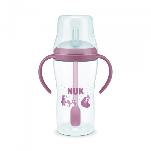 Tasse d'apprentissage paille pm 260ml - rose 8m+ Nuk