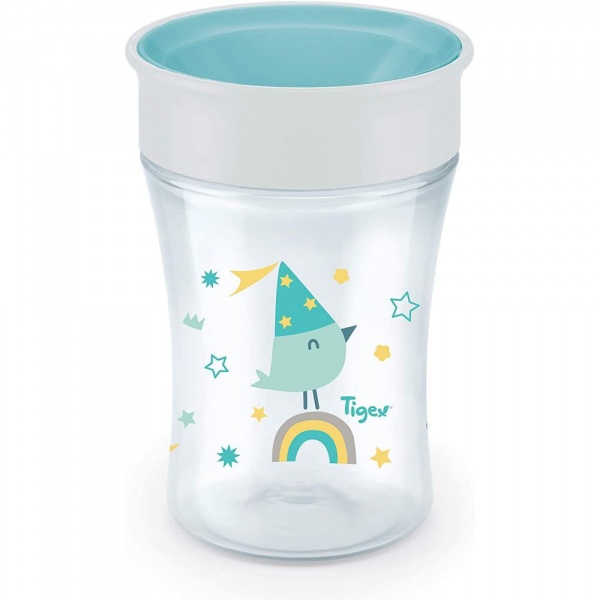 Mini Magic Cup Tasse d'Apprentissage Bébé, rebord antifuite 360