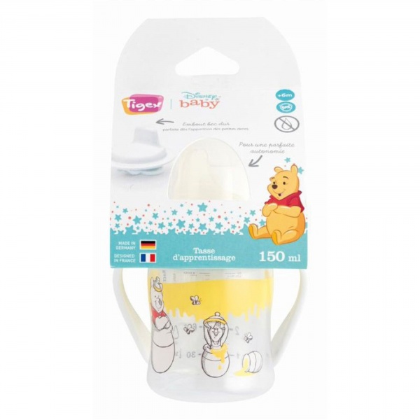 Tasse anti-fuite embout bec dur 150 ml avec poignées winnie Tigex