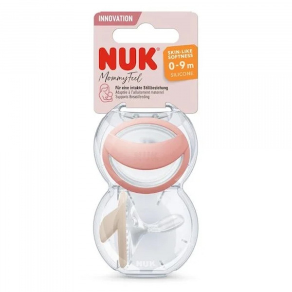 Lot de 2 sucettes mommyfeel 0-6 mois blush/ skin Nuk