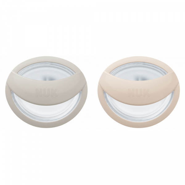 Lot de 2 sucettes mommyfeel 0-6 mois greige/ skin Nuk