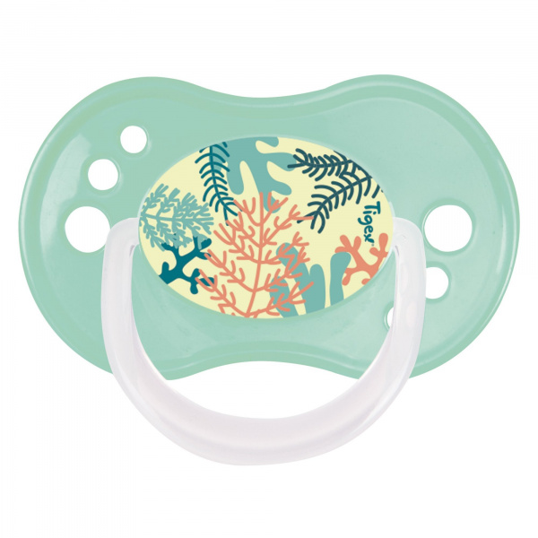 Lot de 3 sucettes jour / nuit silicone 0-6m mixte Tigex