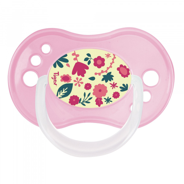 Lot de 3 sucettes jour / nuit silicone 18-36m fille Tigex