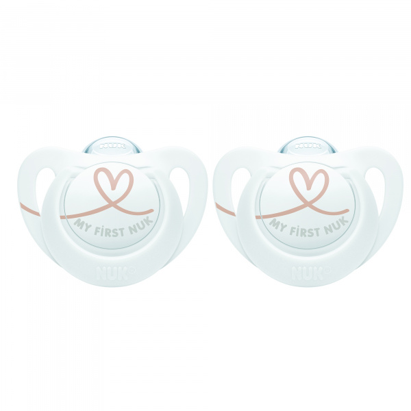 2 sucettes nuk expert silicone 0-2m my love Nuk
