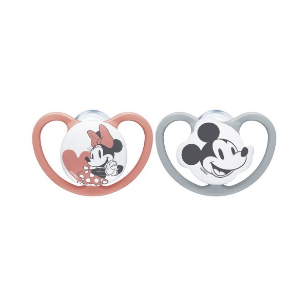 Lot 2 sucettes space 0-6m minnie Nuk