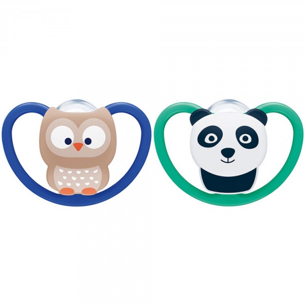 Lot de 2 sucettes space 18-36 mois garçon Nuk