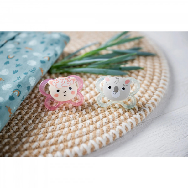 Lot de 2 sucettes soft touch 6-18 m Tigex