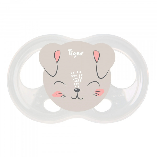 Lot de 2 sucettes soft touch 6-18 m ourson et chat Tigex