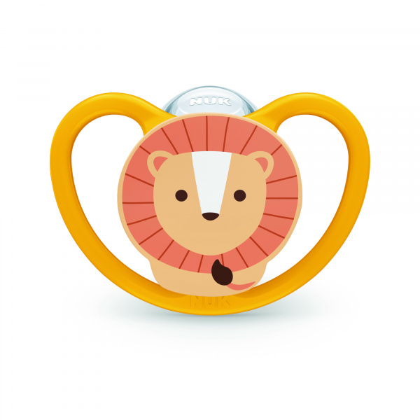Lot de 2 sucettes perfect match air 18-36 mois zèbre/lion Nuk